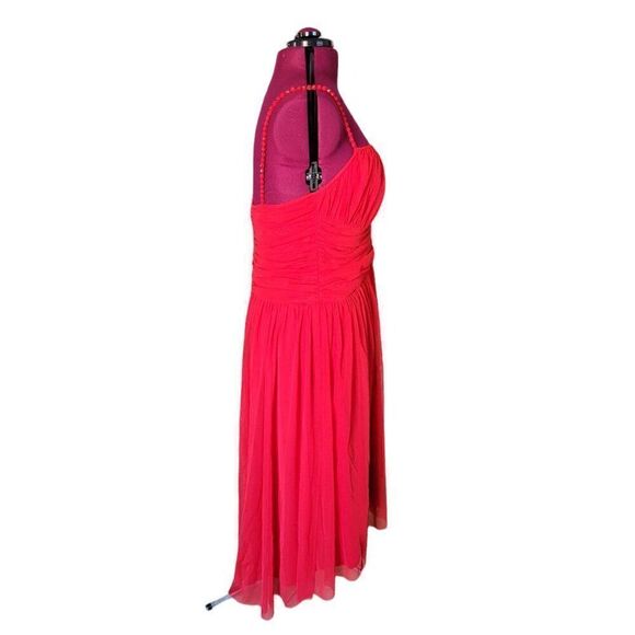 London Times Hi-Low Red Dress (Size 16W) - Picture 2 of 8